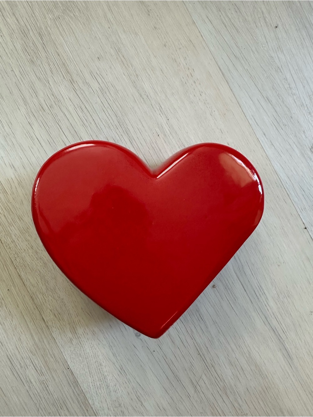 Red Heart Ceramic Valentine Vase
